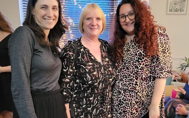 Moishe House Global Director of Advancement Naama Zohar (left) and London Jewish Forum Director Daniella Myers (right) pictured with Statutory Deputy Mayor for London Joanne McCartney. June 2023