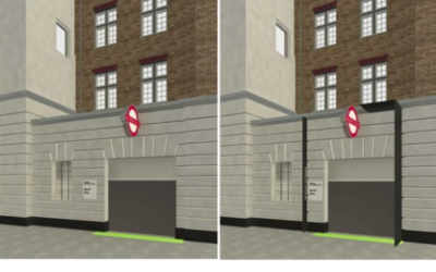 Existing (left) and proposed perspective view (right) / planningsearch.rbkc.gov.uk