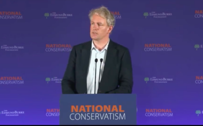 Danny Kruger MP speaking at the National Conservatism conference