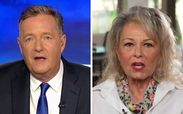 Roseanne Barr rants at Piers Morgan on Talk TV