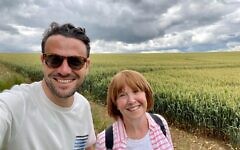 Ben Winston with his mother Lira