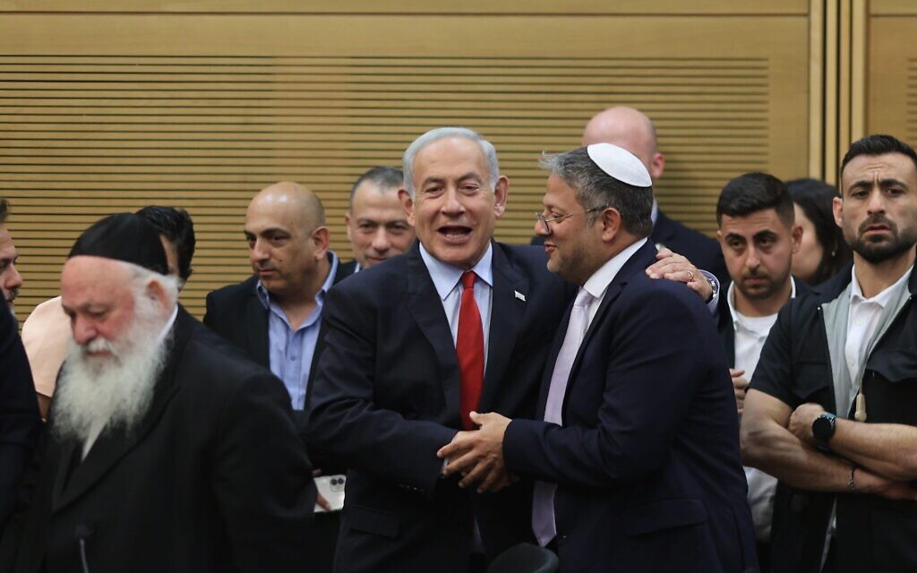 Israeli Prime Minister Benjamin Netanyahu attends the coalition meeting in the Knesset. Credit: Ilia Yefimovich/dpa/Alamy Live News