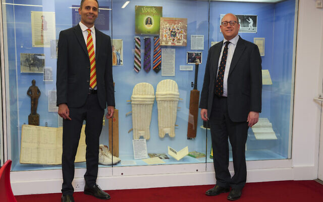 Museum Jewish Cricket exhibition
Zaki Cooper, (left) and Daniel Lightman KC (right)
