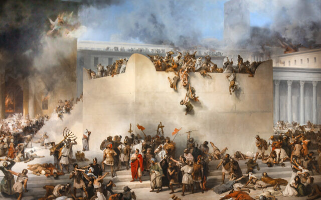 (Venice) La distruzione del tempio di Gerusalemme -Francesco Hayez - gallerie Accademia Venice. Wikipedia.