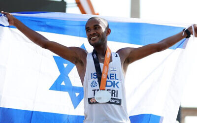 Israel's silver marathon medallist Marhu Teferi  (Photo: Twitter/European Athletics)