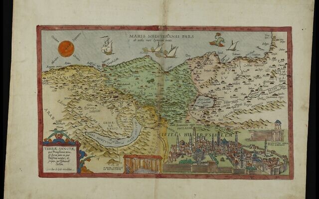 NLI-Golden-Map-Collection-de-Jode-Land-of-Israel-1593