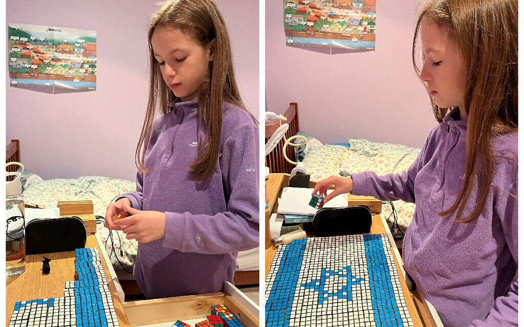 Mimi Kaufmann, from Finchley, took up the puzzle hobby during lockdown and is now able to solve a Rubik’s cube in 26 seconds.