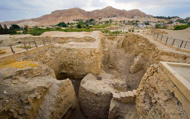Old ruins and remains in Tell es-Sultan better known as Jericho the oldest city in the world.