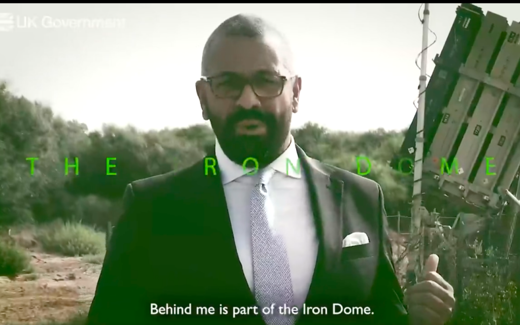 James Cleverly filmed for new foreign office video