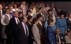 Sir Nicholas Winton surrounded by the children he rescued on That's Life!