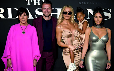 Kim,Kris and Khloe Kardashian with producer Ben Winston