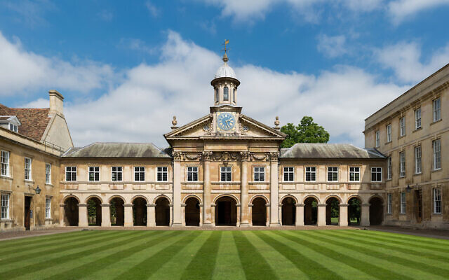The front court of Emmanuel College in Cambridge. Pic: Wikipedia