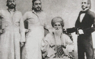 David Sassoon (seated) and his sons
Pic: The British Institute for the Study of Iraq
