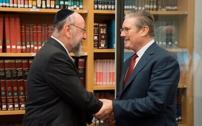 Chief Rabbi Mirvis and Keir Starmer