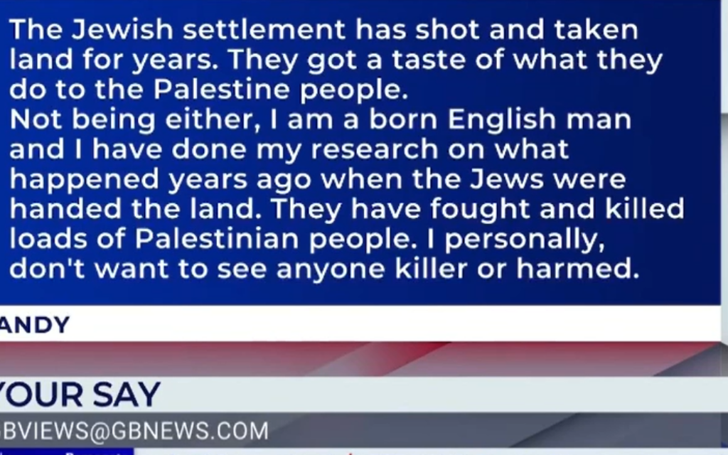 GB News screenshot