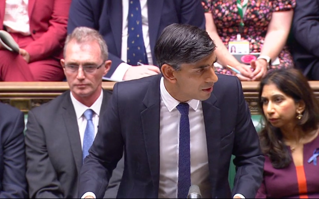 Rishi Sunak at PMQs