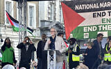 Jeremy Corbyn at pro-Palestine demo