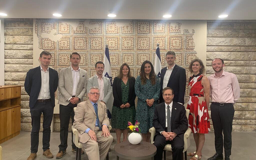 Cllr Anne Clarke, (centre), on LFI delegation to Israel