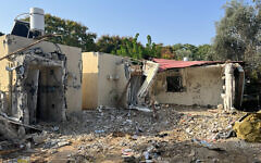 The damage inflicted on Israeli kibbutzim near the Gaza border The damage inflicted on Israeli kibbutzim near the Gaza border