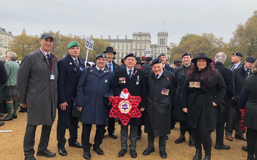 AJEX at Horse Guards Parade, November 2023.