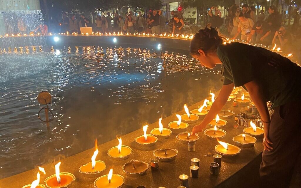 Vigil on Dizengoff Square, Tel Aviv.