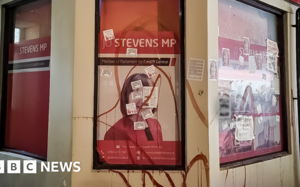 MP Jo Stevens office is vandalised