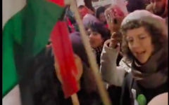 A Green Party councillor chants 'From The River To The Sea' at a Tower Hamlets protest A Green Party councillor chants 'From The River To The Sea' at a Tower Hamlets protest
