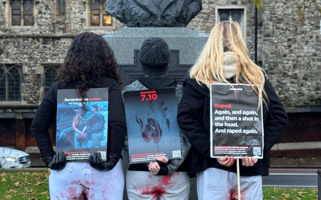 Women protesting.