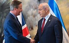 David Cameron and Benjamin Netanyahu