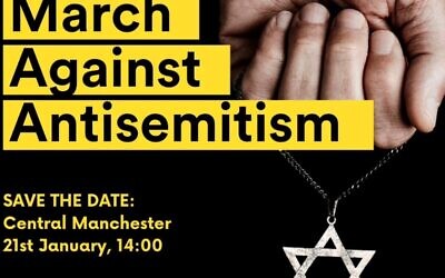 Antisemitism March in Manchester, January 2024