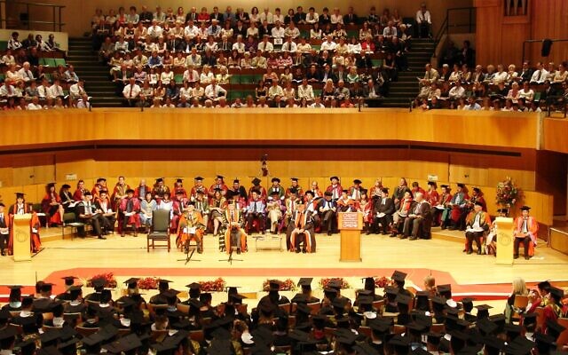 A Cardiff University graduation ceremony.