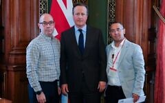 Lord Cameron meets with Stephen Brisley, Sharon Sharabi, and other families