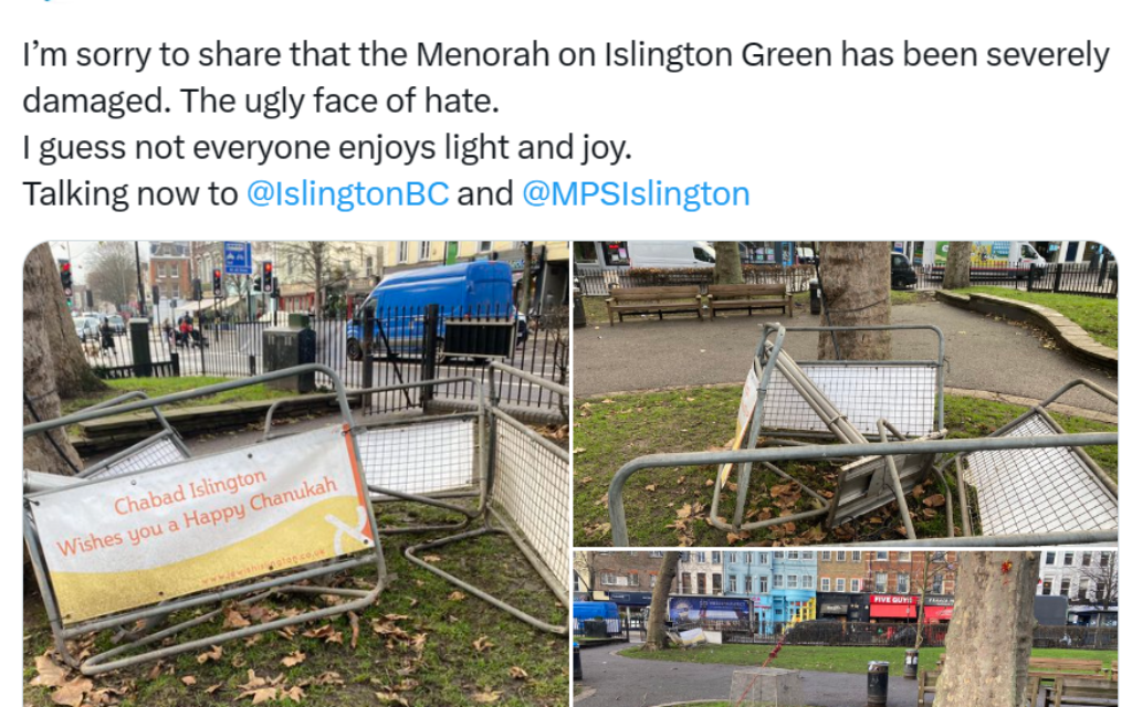 Screenshot: Chabad Islington
