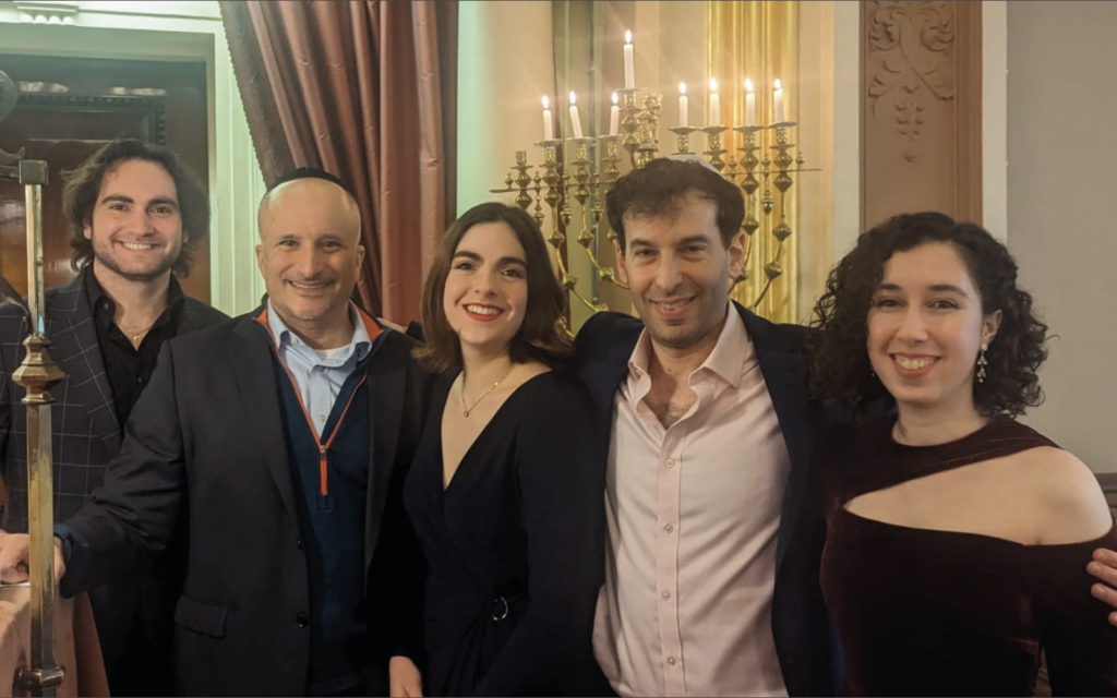 From left: cantorial lead David Djemal, Rabbi Jeremy Gordon, soprano Maya Sayag, pianist Marc Venter and singer and cellist Ayala Gottlieb Alter