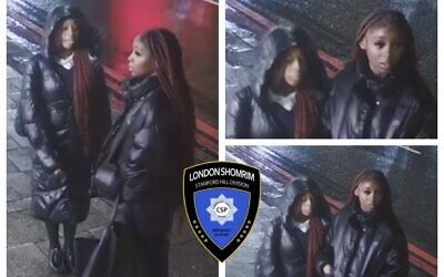 These two women were filmed near the scene of the attack and are wanted for questioning.
