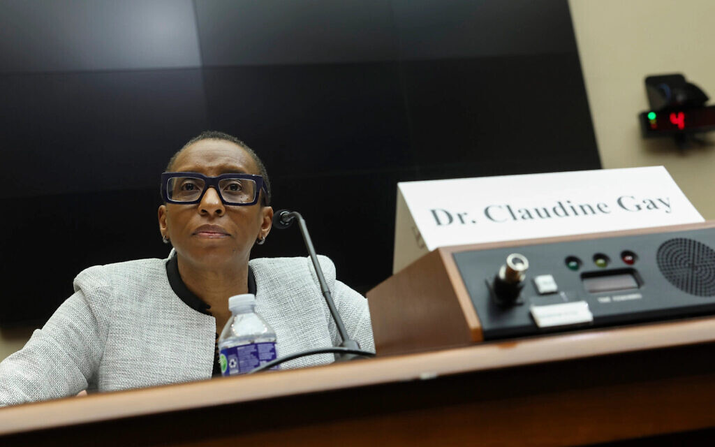Claudine Gay, president of Harvard University, testifies before the House Education and Workforce Committee on December 5, 2023 in Washington, DC. (Kevin Dietsch/Getty Images)
