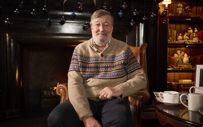 Stephen Fry expressed sympathy for all innocents killed in the current conflict.  Photo: Channel 4/Adam Lawrence