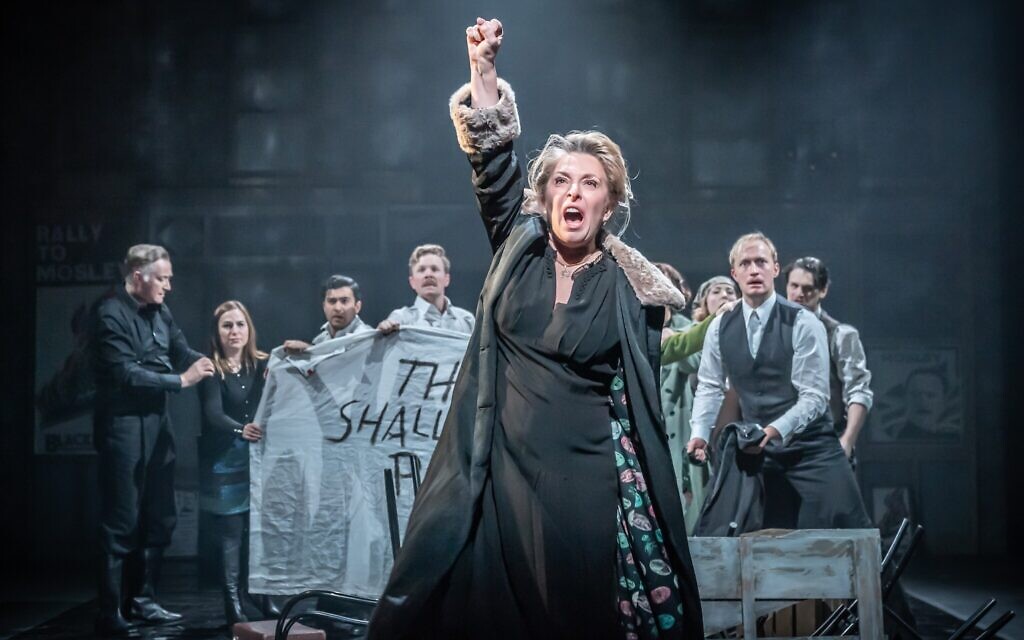 Tracy-Ann Oberman as Shylock Credit: Marc Brenner
