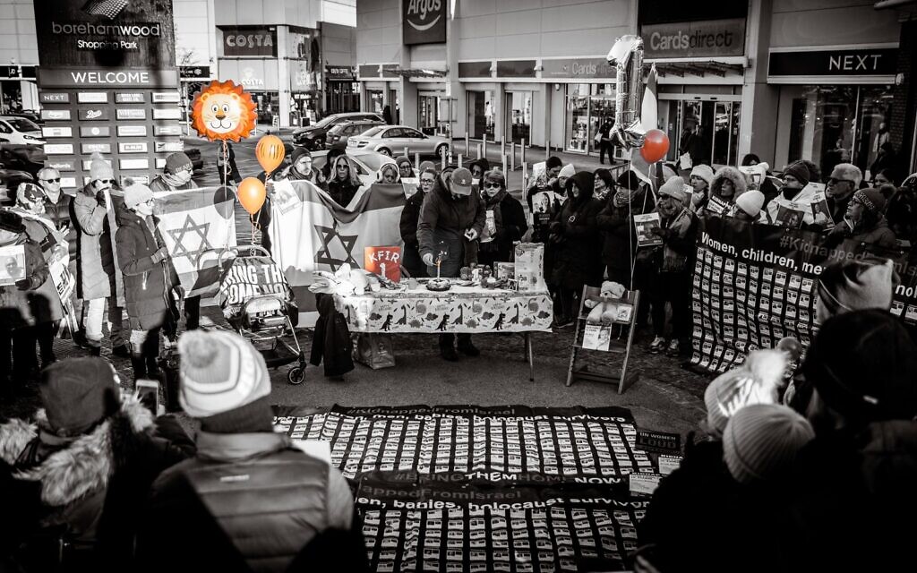 Friday 19th January 2024. Vigil for Kfir Bibas. Borehamwood, Herts. Pic: E Jacobs