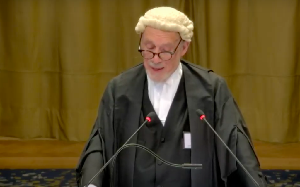 Professor Malcolm Shaw outlines Israel's defence against genocide charges