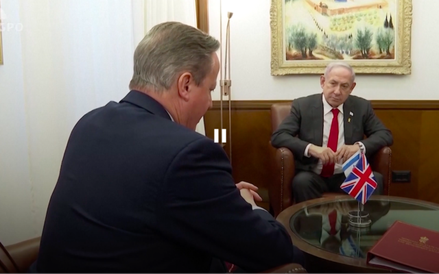 David Cameron meets Benjamin Netanyahu