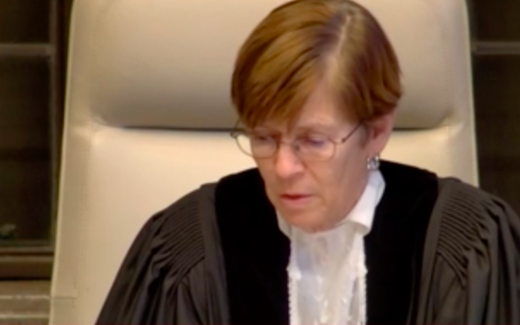 President of the ICJ Joan Donoghue