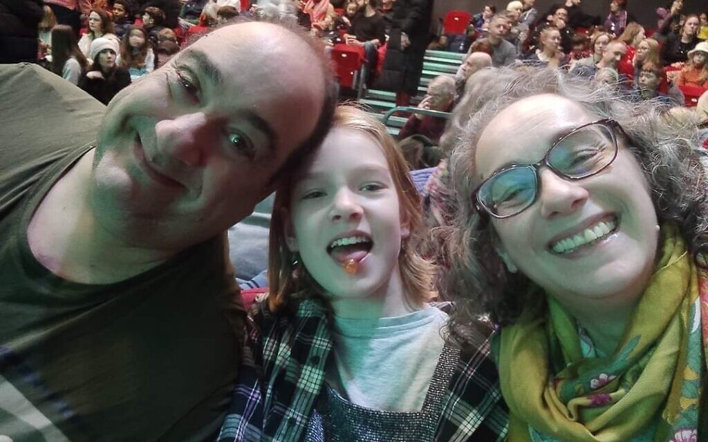Marc with Nicola and Elisheva.