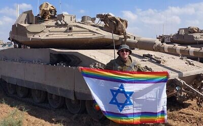 Israeli LGBTQ soldiers hope that their service in the Gaza war will lead to their achieving equal rights at home. (Courtesy of Yoav Atzmoni)