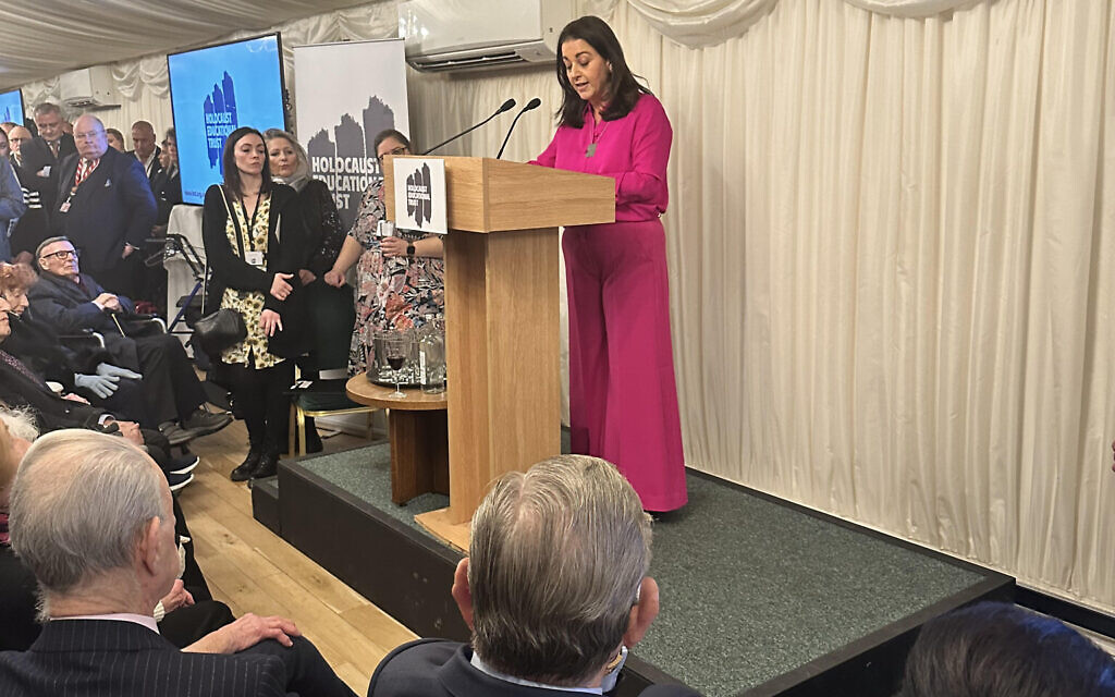 Karen Pollock speaks at HET Westminster reception
