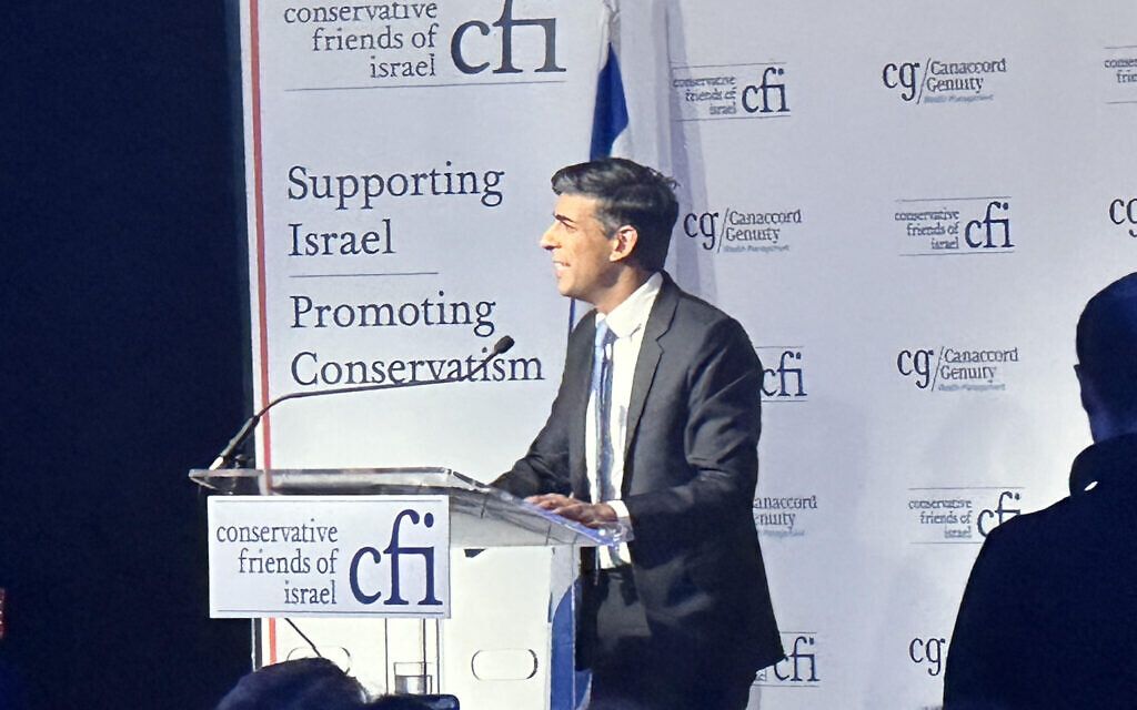 Rishi Sunak at CFI reception