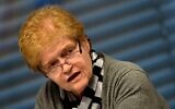Deborah Lipstadt, United States Special Envoy to Monitor and Combat Anti-Semitism, attends a press conference during a meeting of Special Envoys and Coordinators to Combat Anti-Semitism. Credit: John Macdougall/AFP/POOL/dpa/Alamy Live News