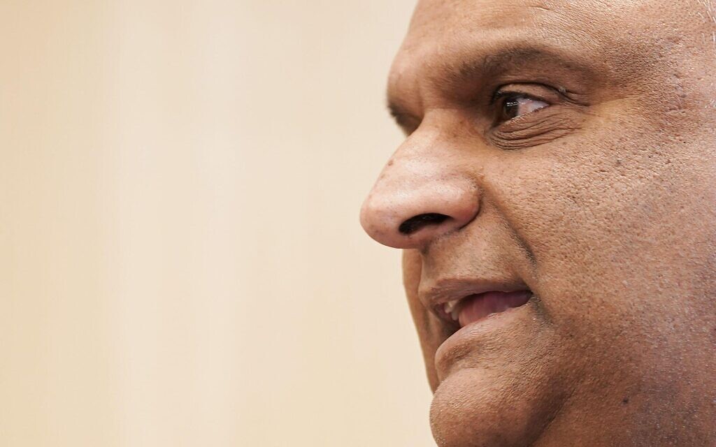 Labour candidate for Rochdale, Azhar Ali, speaks in Rochdale during the launch of his campaign for the up-coming Rochdale by-election