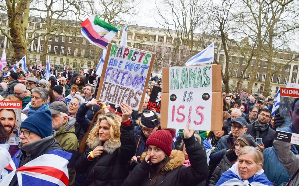 Fo rally against terror and in support of Israeli hostages held by Hamas as the war in Gaza continues.