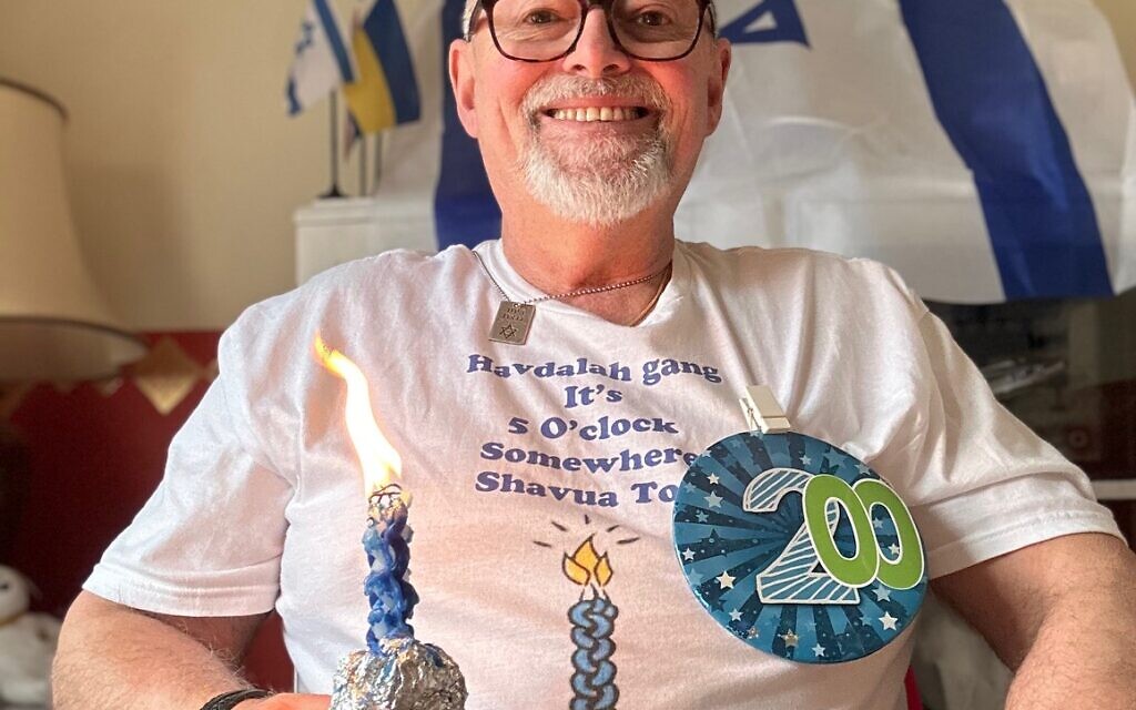 Paul Hyams in Lincoln takes part in The Ark’s 200th online Havdalah